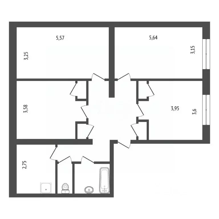 4-к кв. Иркутская область, Иркутск ул. Лермонтова, 321А (89.8 м) - Фото 2