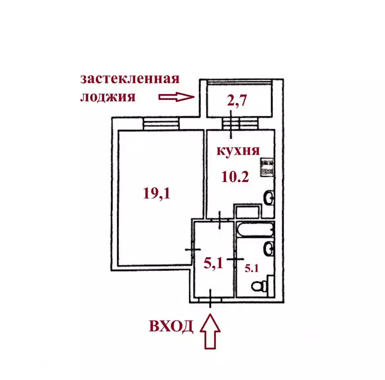1-к кв. Московская область, Люберцы Инициативная ул., 13 (39.5 м) - Фото 2