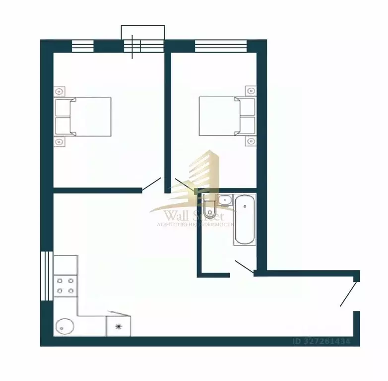 Студия Новосибирская область, Мошковский район, пос. Октябрьский ул. ... - Фото 1