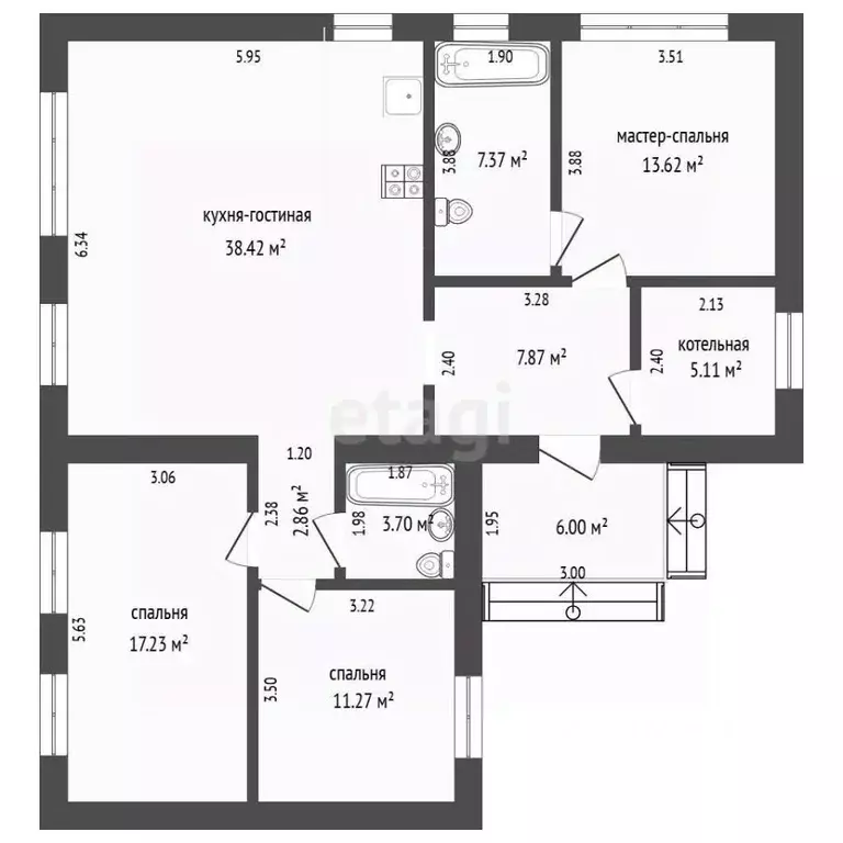 Дом в Тюменская область, Тюменский муниципальный округ, Новокаменский ... - Фото 2