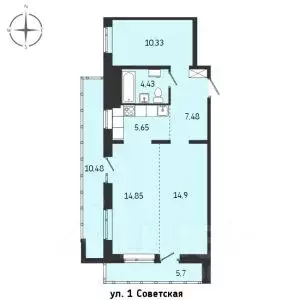 2-к кв. Иркутская область, Иркутск Советская ул., 115/1 (73.82 м) - Фото 0