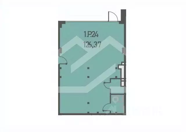 Торговая площадь в Москва Складочная ул., 6С36 (126 м) - Фото 2