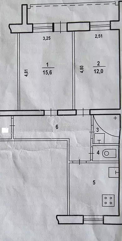 2-к кв. Волгоградская область, Волгоград ул. Доценко, 35А (50.4 м) - Фото 2