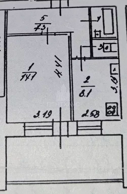 1-к кв. Владимирская область, Владимир ул. Комиссарова, 18 (33.5 м) - Фото 1