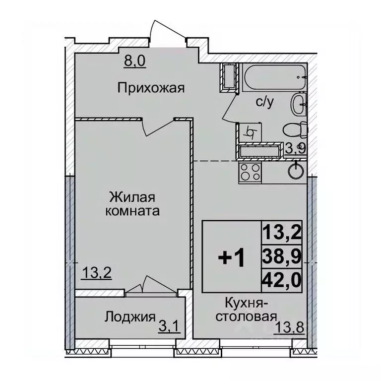 1-к кв. Нижегородская область, Нижний Новгород Горизонты Нижнего жилой ... - Фото 0