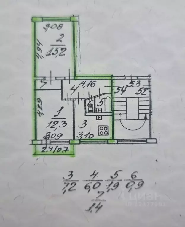 2-к кв. Санкт-Петербург Тимуровская ул., 11 (44.9 м) - Фото 1