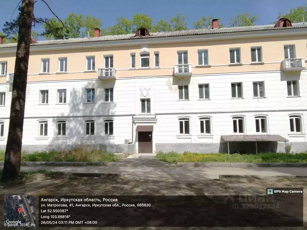 Студия Иркутская область, Ангарск ул. Матросова, 41 (40.3 м) - Фото 1