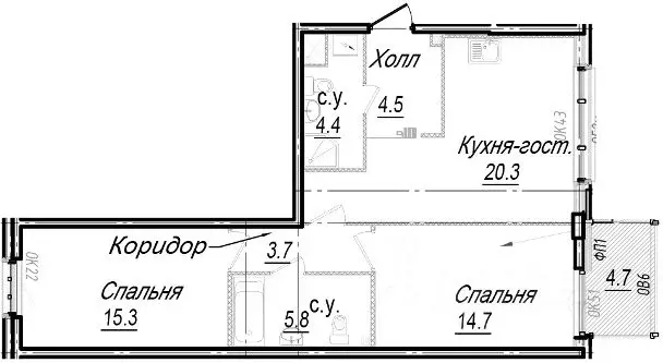 3-к кв. Санкт-Петербург наб. Реки Карповки, 27 (70.7 м) - Фото 0