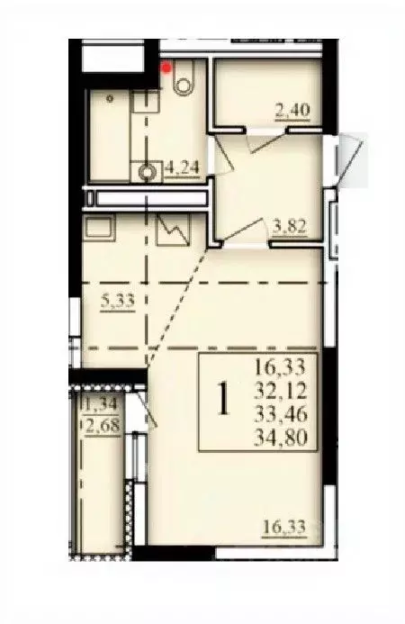 1-к кв. Башкортостан, Уфа Затон-Восточный жилрайон, Паруса жилой ... - Фото 1