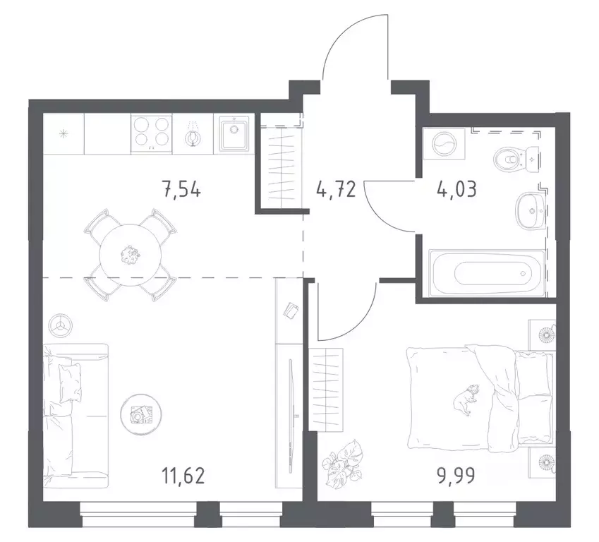 1-к кв. Башкортостан, Уфа ул. Рашита Манурова (37.9 м) - Фото 1
