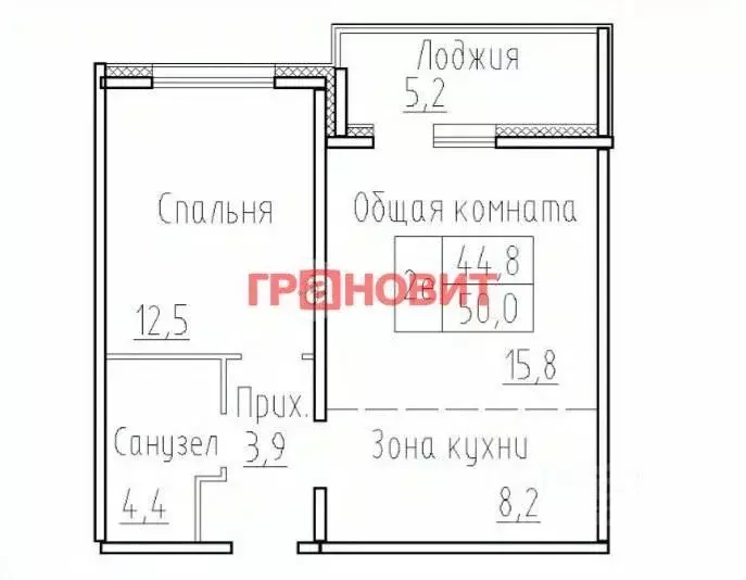 2-к кв. Новосибирская область, Новосибирский район, Мичуринский ... - Фото 1