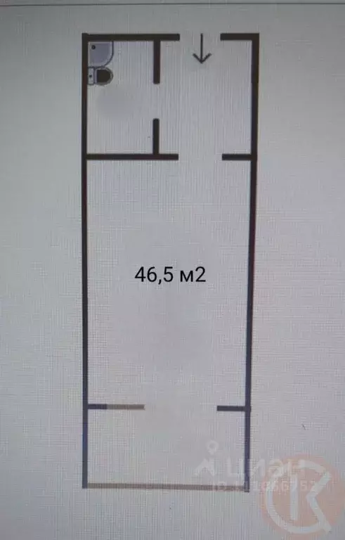 Студия Крым, Евпатория ул. Симферопольская, 2Ц (46.5 м) - Фото 2