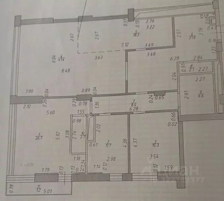 4-к кв. Татарстан, Казань ул. Мусина, 1 (155.0 м) - Фото 2