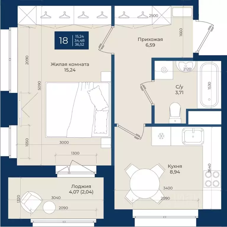 1-к кв. Ленинградская область, Ломоносовский район, Аннинское ... - Фото 1