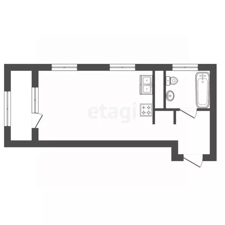 Студия Санкт-Петербург Планерная ул., 99 (31.0 м) - Фото 2