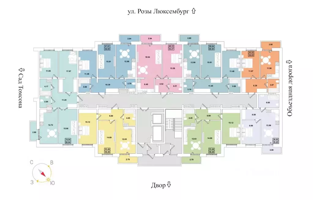 2-к кв. Иркутская область, Иркутск Ново-Ленино мкр,  (56.28 м) - Фото 2