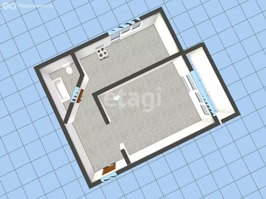 1-комнатная квартира: Шелехов, 4-й квартал, 20 (33.5 м) - Фото 2