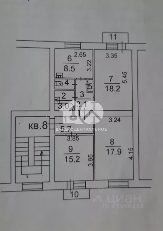 Комната Новосибирская область, Новосибирск Республиканская ул., 8 ... - Фото 1