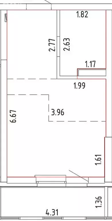 Квартира-студия: Екатеринбург, улица Громова, 26/3 (25.4 м) - Фото 1