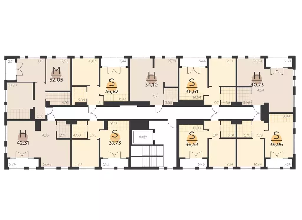 1-к кв. Тульская область, Тула  (42.31 м) - Фото 2