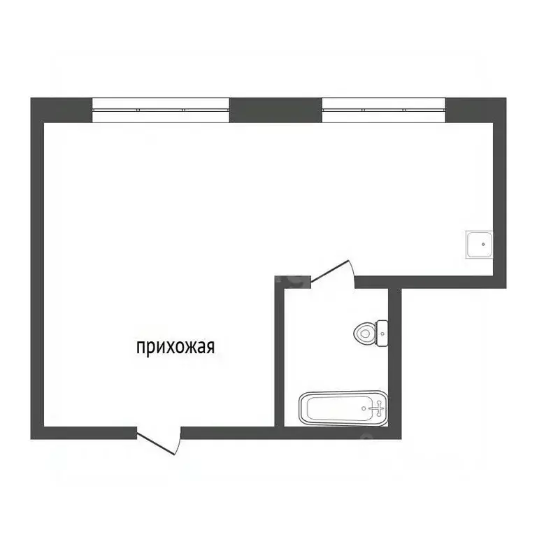 Студия Иркутская область, Иркутск ул. Розы Люксембург, 182 (20.4 м) - Фото 1