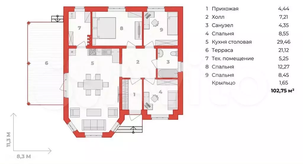 Дом 90 м на участке 6 сот. - Фото 0