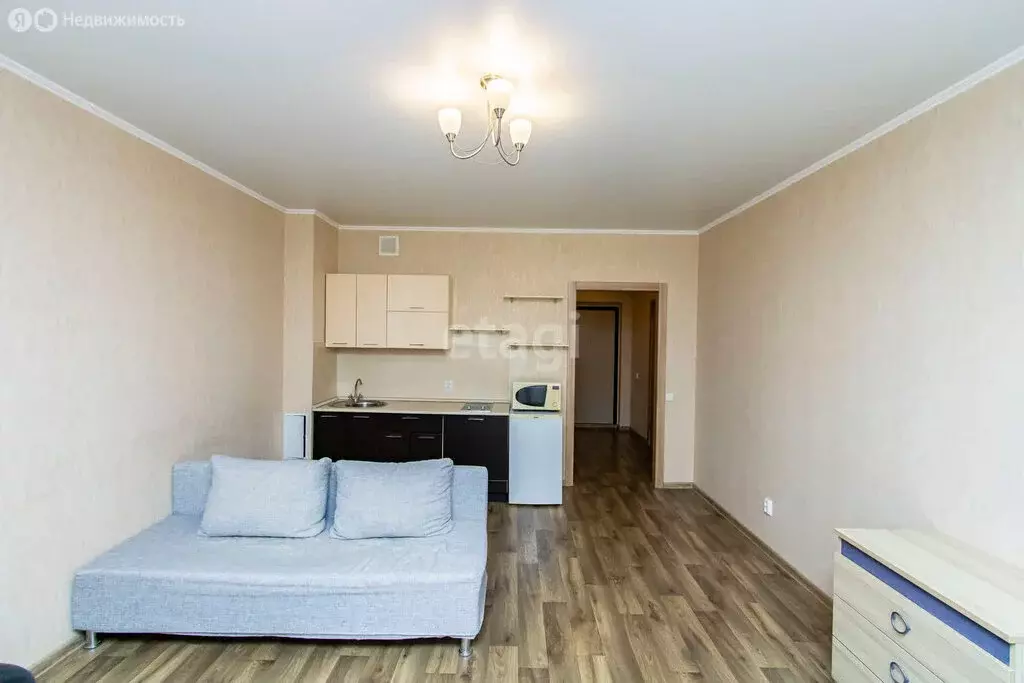 Квартира-студия: Тюмень, проезд Геологоразведчиков, 44 (33.2 м) - Фото 1