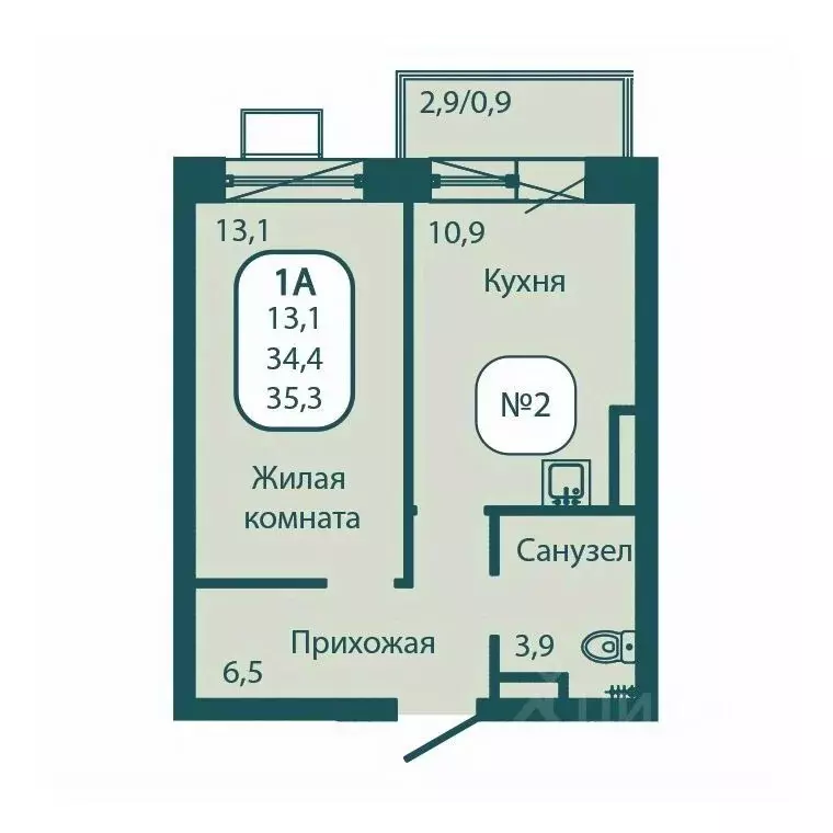 1-к кв. Московская область, Солнечногорск городской округ, Андреевка ... - Фото 1