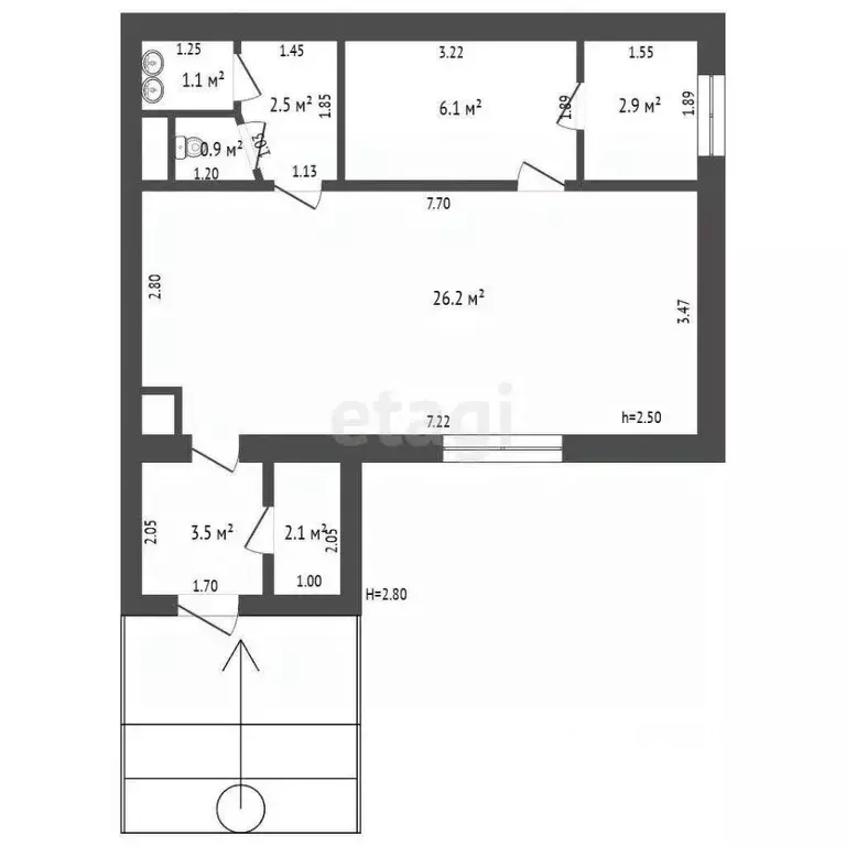 Торговая площадь в Челябинская область, Уйский муниципальный округ, с. ... - Фото 2