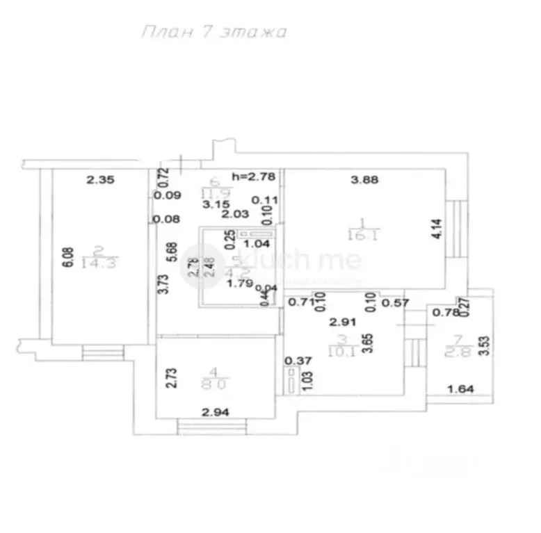 3-к кв. Татарстан, Казань просп. Альберта Камалеева, 14 (64.6 м) - Фото 2