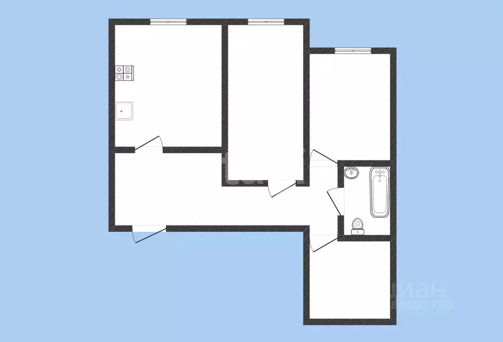 2-к кв. Карачаево-Черкесия, Черкесск Первомайская ул., 8 (97.2 м) - Фото 2