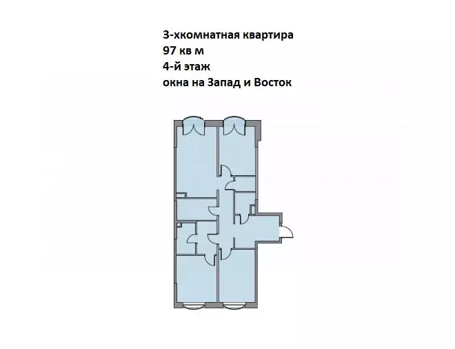 3-комнатная квартира: Москва, улица Академика Королёва, 21 (97 м) - Фото 0