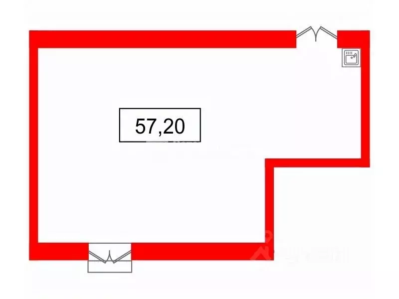 Торговая площадь в Ленинградская область, Гатчина ул. Куприна, 10/18 ... - Фото 2