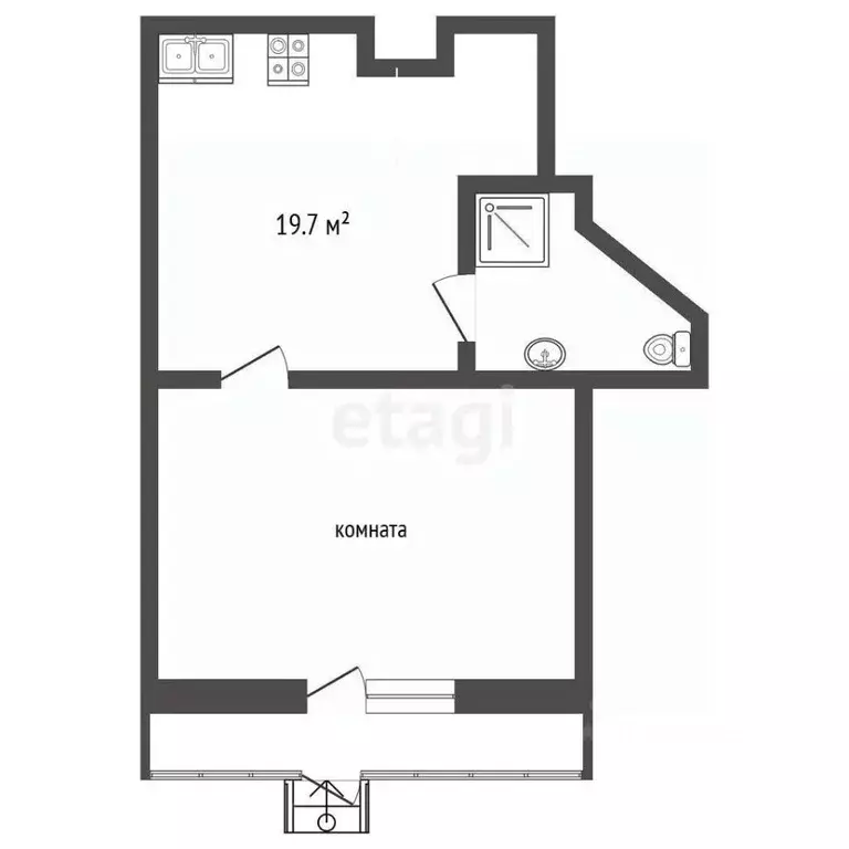 1-к кв. Крым, Судак ул. Ленина, 96 (39.7 м) - Фото 2