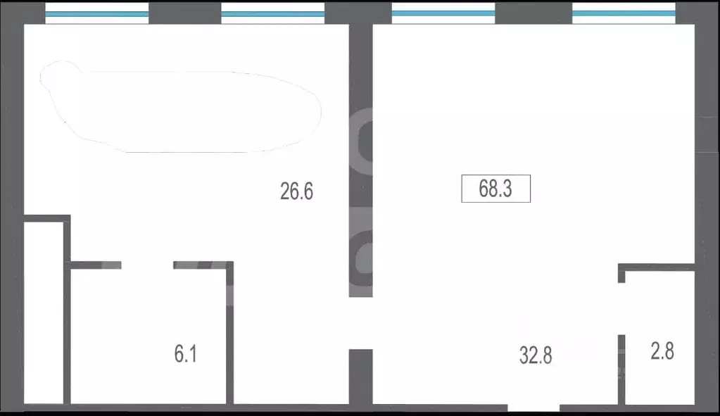 2-к кв. Крым, Алушта муниципальный округ, пос. Бондаренково ул. ... - Фото 2