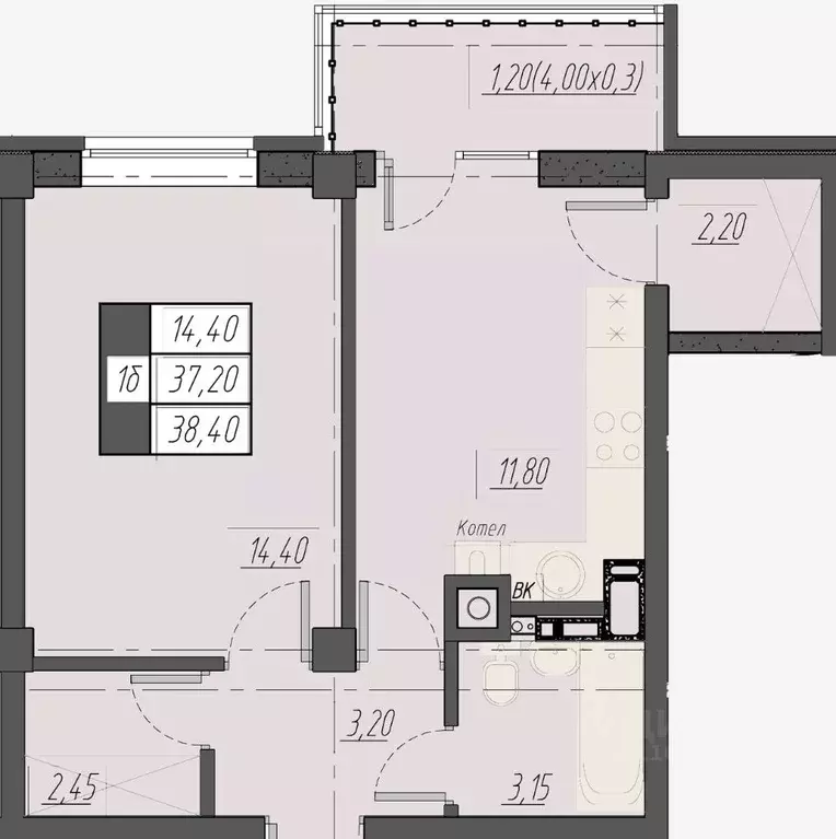 1-к кв. Ставропольский край, Пятигорск Новопятигорск мкр, Курортный ... - Фото 1