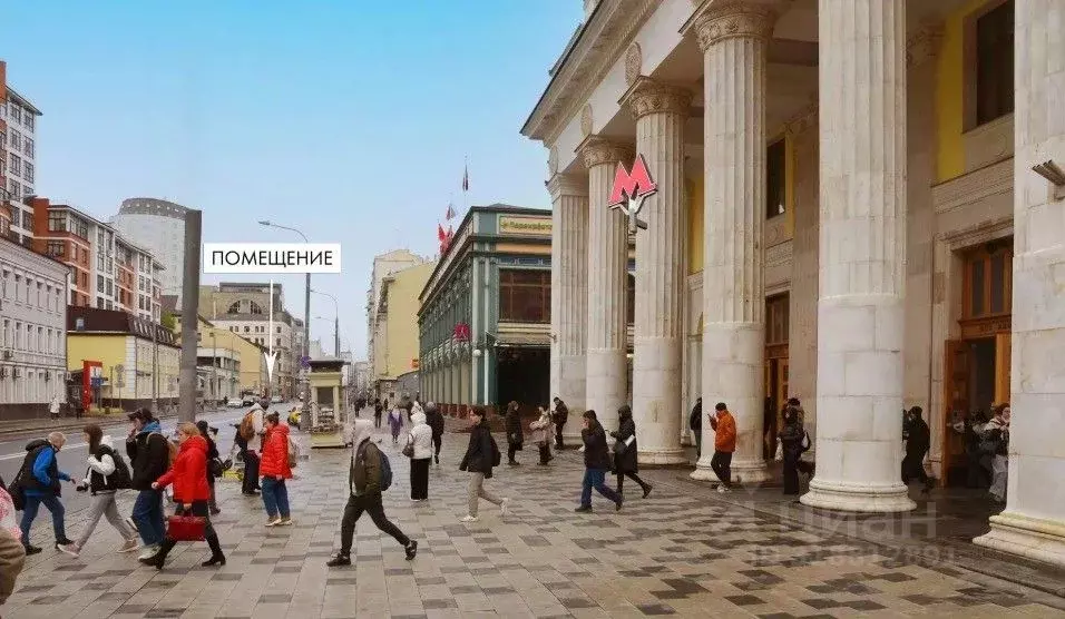 Торговая площадь в Москва Новослободская ул., 19С1 (16 м) - Фото 0