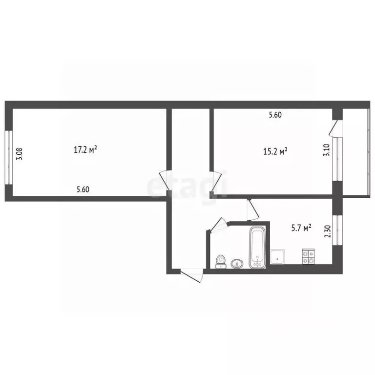 2-к кв. Камчатский край, Петропавловск-Камчатский ул. Петра Ильичева, ... - Фото 1