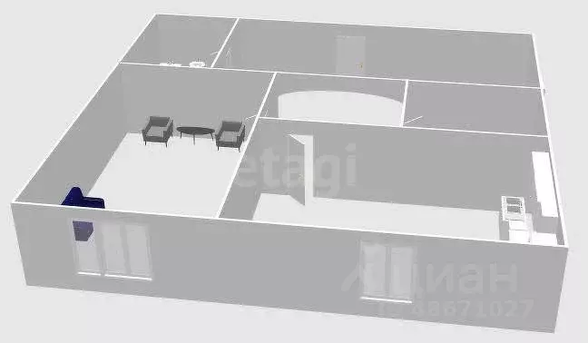 1-к кв. Сахалинская область, Холмск Первомайская ул., 11 (38.0 м) - Фото 1