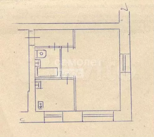 1-к. квартира, 31,1 м, 1/5 эт. - Фото 0