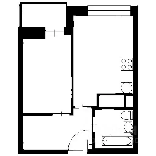 1-к кв. Татарстан, Казань ул. Новаторов, 8Б (36.0 м) - Фото 2