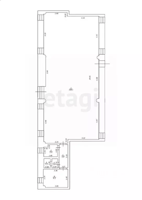 Торговая площадь в Татарстан, Казань ул. Маршала Чуйкова, 9 (290 м) - Фото 1