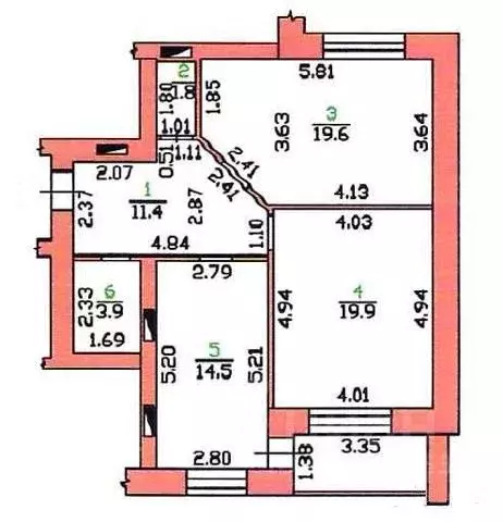 2-к кв. Орловская область, Орел Песковская ул., 12Б (71.1 м) - Фото 1