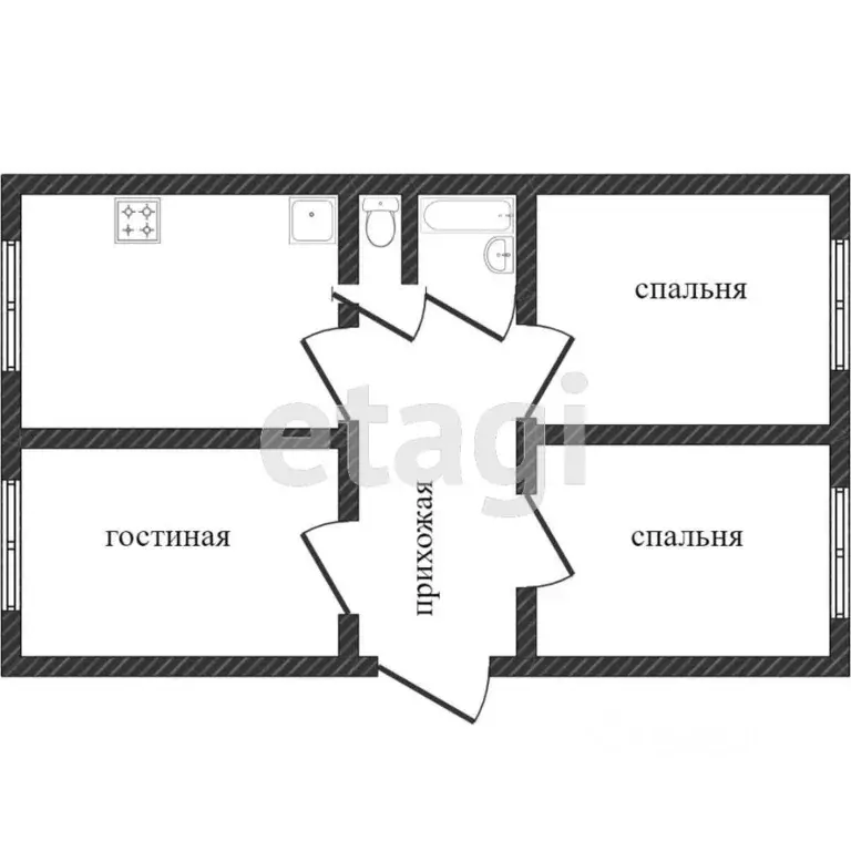 3-к кв. Челябинская область, Миасс Ильменская ул., 87 (65.2 м) - Фото 1