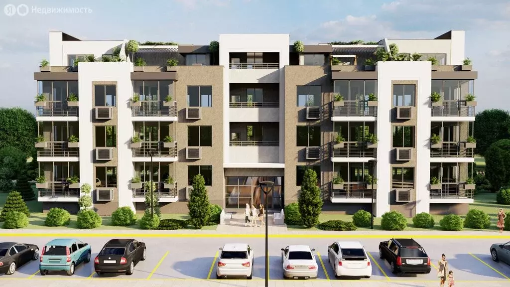 3-комнатная квартира: Саки, Заводская улица, 64 (75 м) - Фото 1