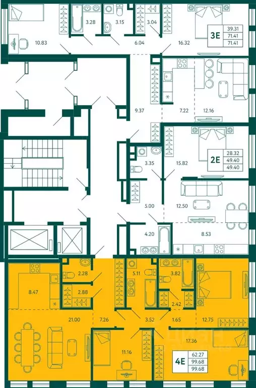 3-к кв. Башкортостан, Уфа Зеленая Роща жилрайон, Терле Парк жилой ... - Фото 2
