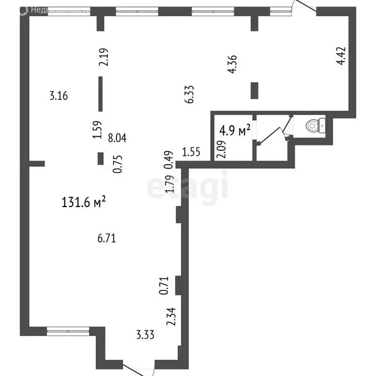Помещение свободного назначения (100 м) - Фото 1
