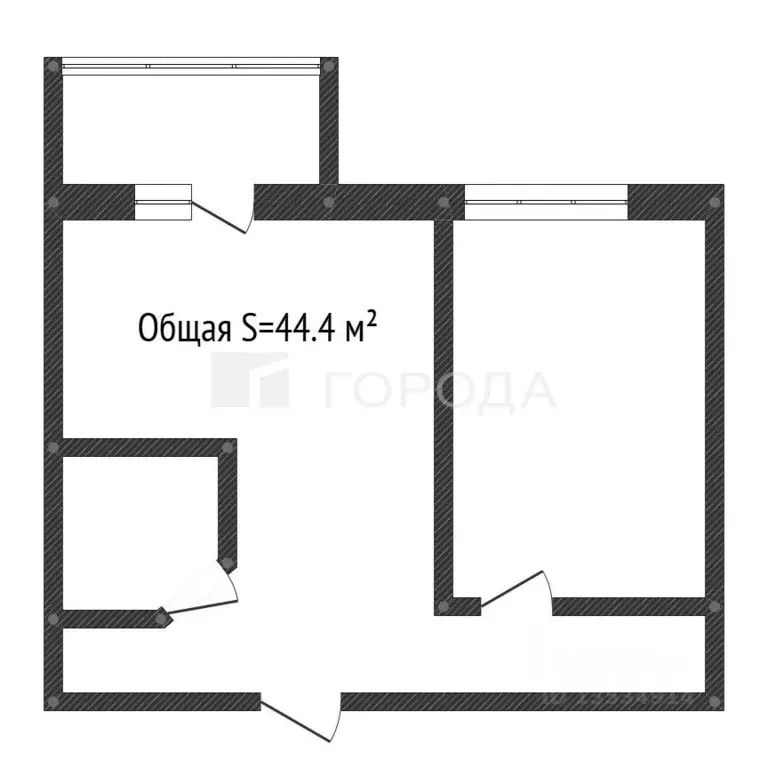 2-к кв. Алтайский край, Барнаул Балтийская ул., 103 (44.4 м) - Фото 2