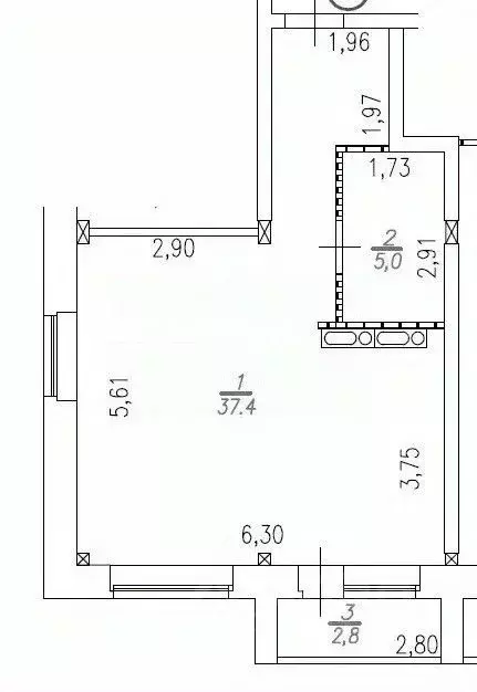 1-к кв. Омская область, Омск ул. 1-ой Красной Звезды, 65 (42.4 м) - Фото 1