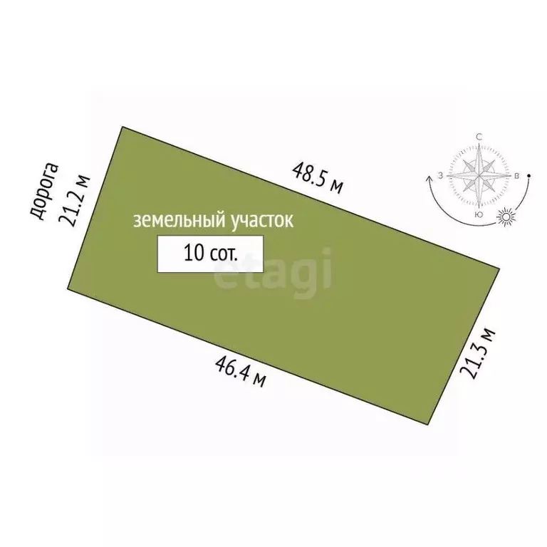 Участок в Крым, Феодосия пер. Корабельный (10.0 сот.) - Фото 2